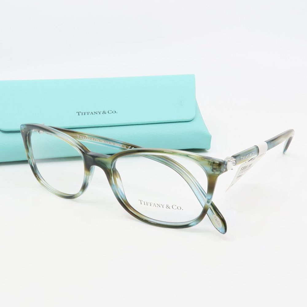 TF 2109-H-B 8124 TIffany & Co. New Blue/ Green Havana Glasses with case